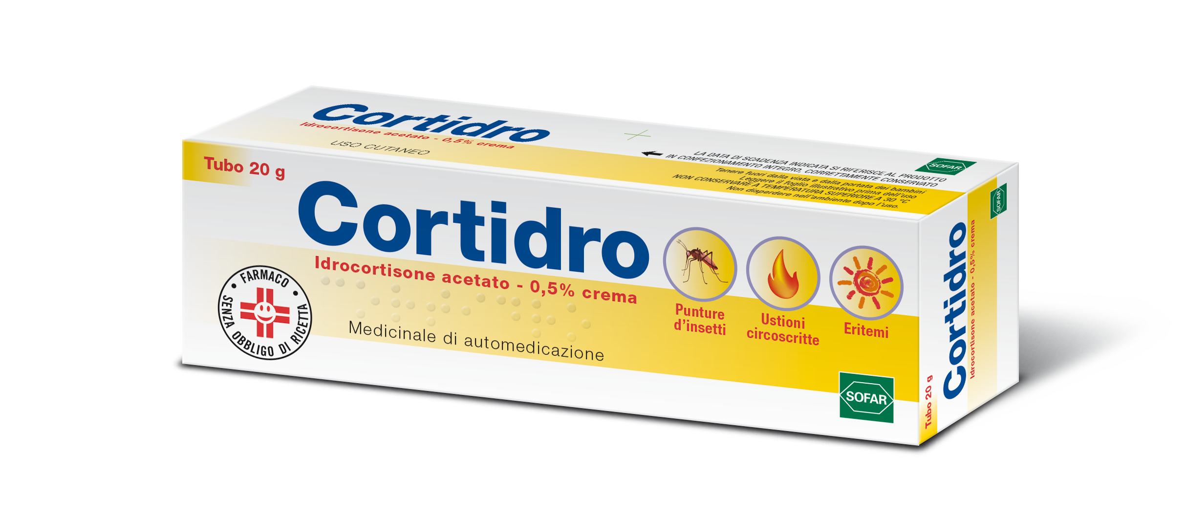 CORTIDRO*CREMA 20G 0,5% - latuafarmacia.org