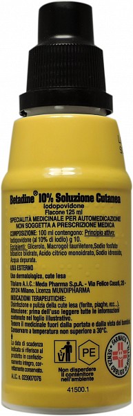 BETADINE*SOLUZ CUT 125ML 10% - latuafarmacia.org