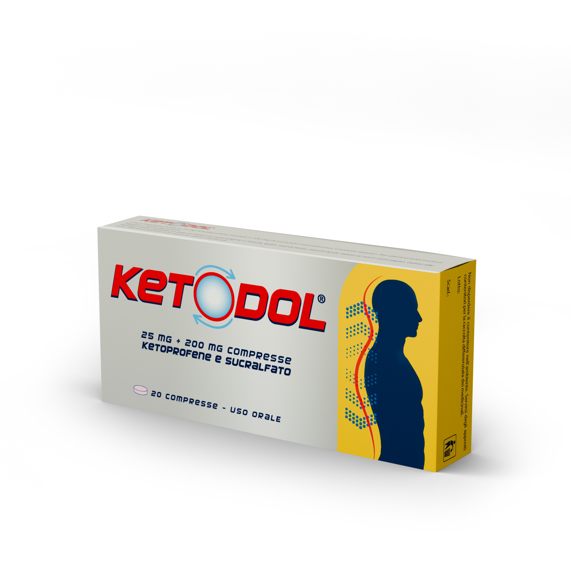 KETODOL*20CPR 25MG+200MG - latuafarmacia.org