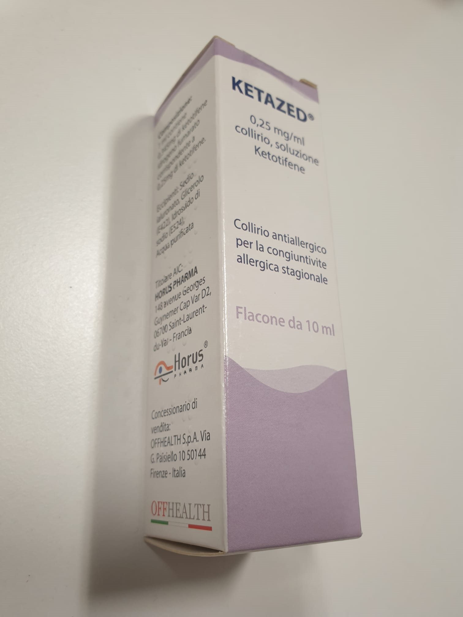 KETAZED*COLL 1FL 10ML0,25MG/ML - latuafarmacia.org