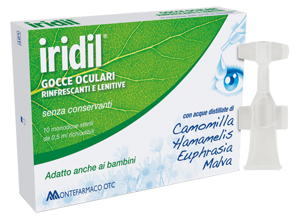 GOCCE OCULARI IRIDIL 10 AMPOLLE MONODOSE RICHIUDIBILI 0,5 ML - latuafarmacia.org