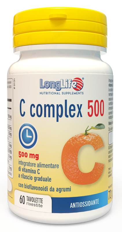 LONGLIFE C COMPLEX 500 TIME RELEASED 60 TAVOLETTE RIVESTITE - latuafarmacia.org