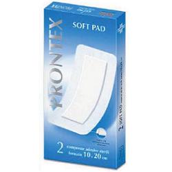 GARZA COMPRESSA PRONTEX SOFT PAD AUTOADESIVA 10X20CM 2 PEZZI - latuafarmacia.org