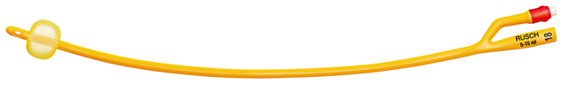 CATETERE FOLEY A MEDIA PERMANENZA  RUSCH GOLD PLUS A 2 VIE IN SILKOLATEX LATTICE-SILICONE PER ADULTO CH20 LUNGHEZZA 40 CM PUNTA CILINDRICA A 2 FORI PALLONCINO 30-50 ML 1 PEZZO - latuafarmacia.org