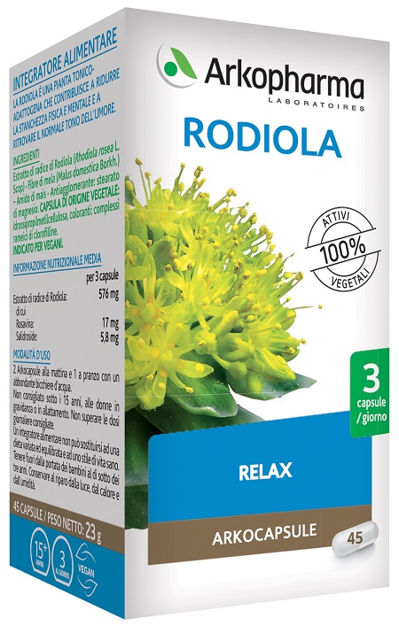 ARKO CAPSULE RODIOLA 45 CAPSULE - latuafarmacia.org