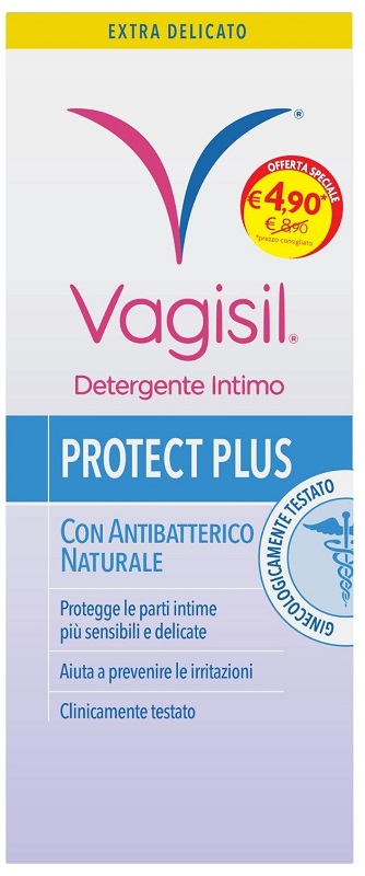 VAGISIL DETERGENTE INTIMO PROTECT PLUS 250 ML - latuafarmacia.org