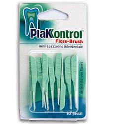 PLAKKONTROL FLOSSBRUSH BLISTER 10 PEZZI - latuafarmacia.org