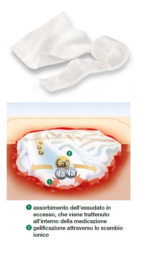 MEDICAZIONE STERILE IN ALGINATO DI CALCIO COMPRESSA SUPRASORB A 5X5 CM 10 PEZZI - latuafarmacia.org