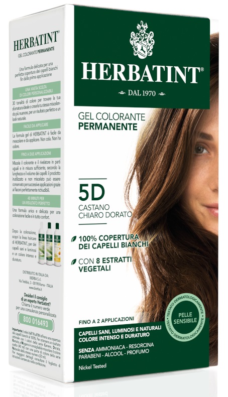 HERBATINT 5D CASTANO CHIARO DORATO 150 ML - latuafarmacia.org