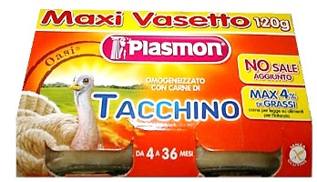 PLASMON OMOGENEIZZATO TACCHINO 120 G X 2 PEZZI - latuafarmacia.org