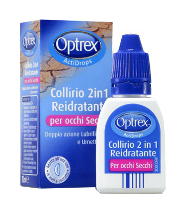 GOCCE OCULARI OPTREX ACTIDROPS 2IN1 REIDRATANTE OCCHI STANCHI 1 PEZZO - latuafarmacia.org