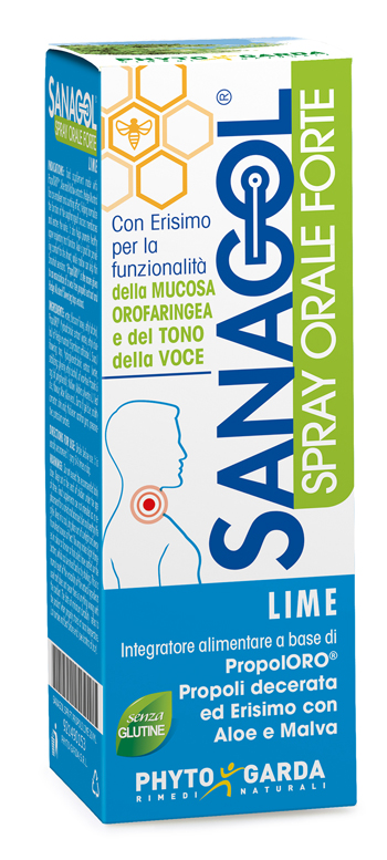 SANAGOL SPRAY FORTE PROPOLI LIME 20 ML - latuafarmacia.org