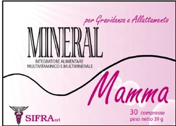 MINERAL MAMMA INTEGRATORE ALIMENTARE PER GRAVIDANZA ED ALLATTAMENTO 30 COMPRESSE 39 G - latuafarmacia.org
