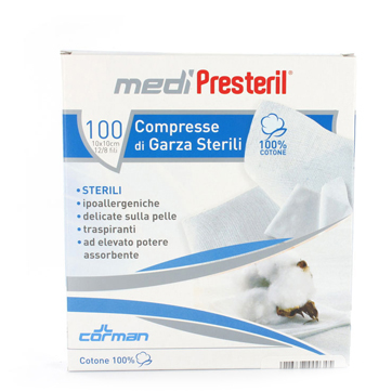 GARZA MEDIPRESTERIL STERILE MONOUSO 18X40 12 PEZZI - latuafarmacia.org