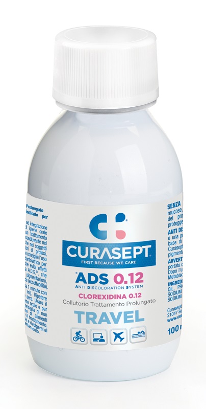 CURASEPT COLLUTORIO 0,12 TRAVEL ADS 100 ML - latuafarmacia.org