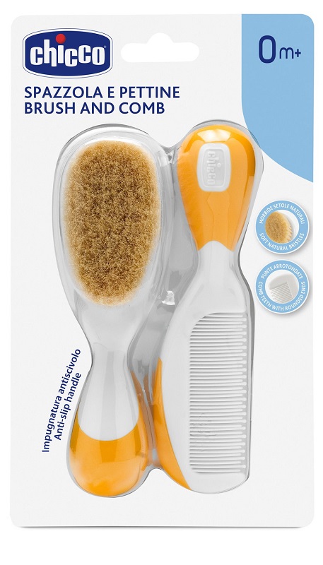 CHICCO SPAZZOLA + PETTINE ARANCIONE - latuafarmacia.org