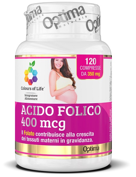 COLOURS OF LIFE ACIDO FOLICO 400 MCG 120 COMPRESSE 350 MG - latuafarmacia.org