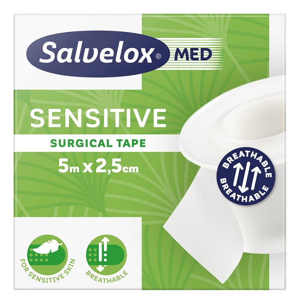 CEROTTO CHIRURGICO SALVELOX MED SENSITIVE TAPE M5X2,5CM - latuafarmacia.org