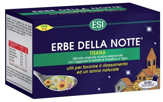 ESI ERBE DELLA NOTTE TISANA 20 FILTRI ASTUCCIO 40 G - latuafarmacia.org