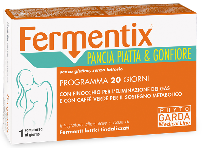 FERMENTIX PANCIA PIATTA E GONFIORE 20 COMPRESSE - latuafarmacia.org