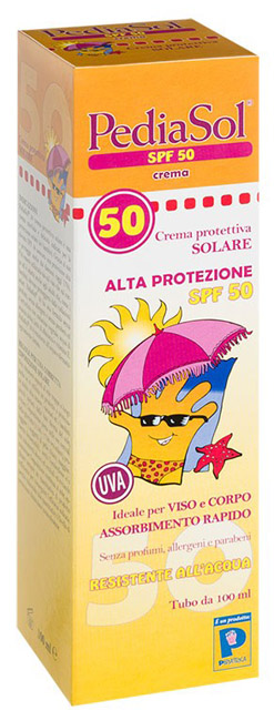 PEDIASOL SPF 50 CREMA SOLARE 100 ML - latuafarmacia.org