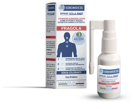 SIROMUCIL 3 AZIONI SPRAY GOLA FAST 15 ML - latuafarmacia.org