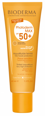 PHOTODERM MAX AQUAFLUIDE TINTED NP FLUIDO SOLARE SPF 50+ UVA 26 40 ML - latuafarmacia.org