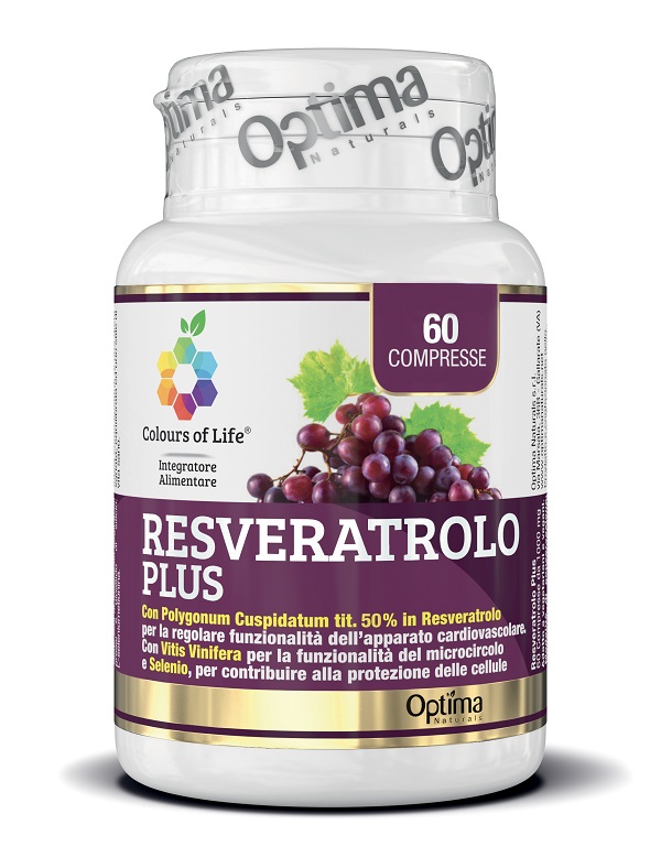 COLOURS OF LIFE RESVERATROLO PLUS 60 COMPRESSE 1000 MG - latuafarmacia.org