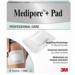 MEDICAZIONE MEDIPORE+PAD 10X20CM 5PEZZI - latuafarmacia.org