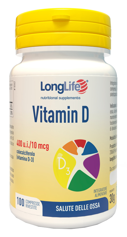 LONGLIFE VITAMIN D 400UI 100 COMPRESSE RIVESTITE - latuafarmacia.org