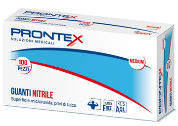 PRONTEX GUANTO IN NITRILE SENZA POLVERE M 7/8 100 PEZZI - latuafarmacia.org