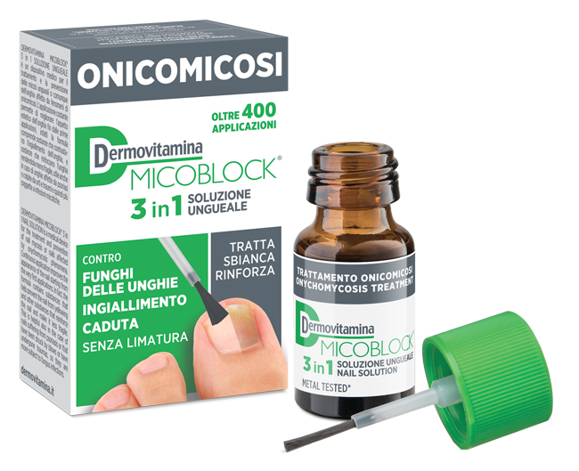 DERMOVITAMINA MICOBLOCK 3 IN 1 ONICOMICOSI SOLUZIONE UNGUEALE 7 ML - latuafarmacia.org