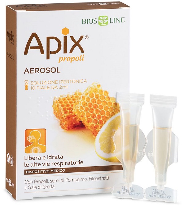 APIX PROPOLI AEROSOL 10 FIALE MONODOSE X 2 ML BIOSLINE - latuafarmacia.org