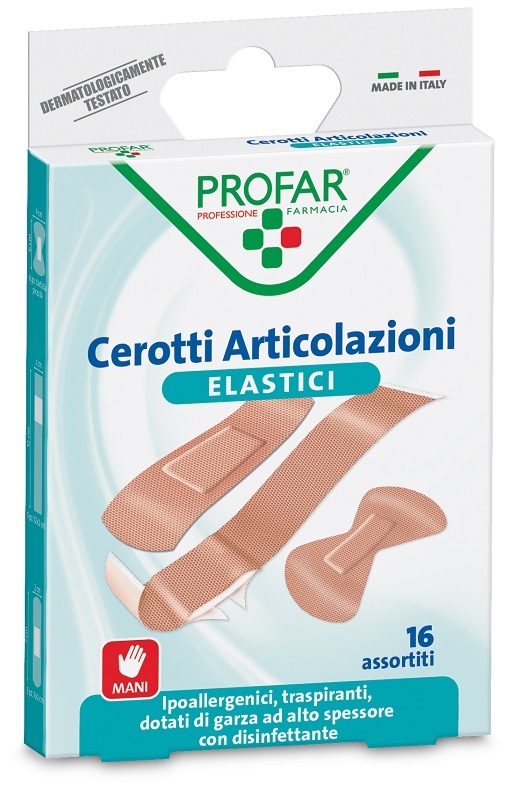 CEROTTO ARTICOLAZIONI ELASTICO PROFAR 16 PEZZI - latuafarmacia.org