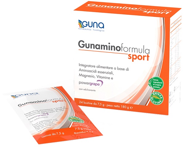 GUNAMINOFORMULA SPORT 24 BUSTE 180 G - latuafarmacia.org