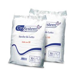 SACCA DI DRENAGGIO DA LETTO PER INCONTINENZA UROSYSTEM TUBO 90 CM SENZA SCARICO 30 PEZZI - latuafarmacia.org