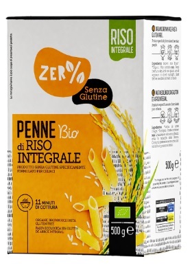 ZERO% GLUTINE PENNE DI RISO INTEGRALE SENZA GLUTINE BIO 500 G - latuafarmacia.org