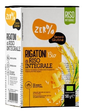 ZERO% GLUTINE RIGATONI DI RISO INTEGRALE SENZA GLUTINE BIO 500 G - latuafarmacia.org