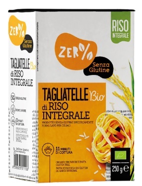 ZERO% GLUTINE TAGLIATELLE A NIDO DI RISO INTEGRALE SENZA GLUTINE BIO 250 G - latuafarmacia.org