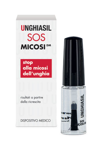 ANTIMICOTICO UNGHIASIL SOS MICOSI IN FLACONE DI VETRO 5 ML CON PENNELLO APPLICATORE + ASTUCCIO - latuafarmacia.org