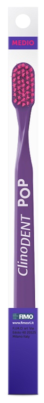 CLINODENT POP VIOLA SPAZZOLINO DA DENTI MEDIO - latuafarmacia.org