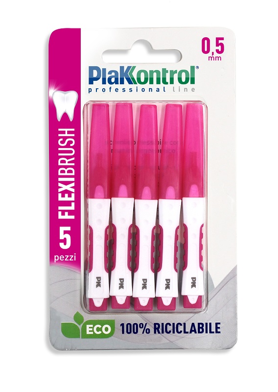 PLAKKONTROL SCOVOLINO INTERDENTALE FLEXI BRUSH05 BLISTER 5 PEZZI - latuafarmacia.org