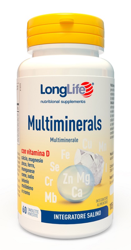 LONGLIFE MULTIMINERALS 60 TAVOLETTE RIVESTITE - latuafarmacia.org