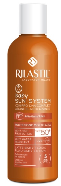 RILASTIL SUN SYSTEM PHOTO PROTECTION THERAPY SPF50+ BABY FLUIDO 200 ML - latuafarmacia.org