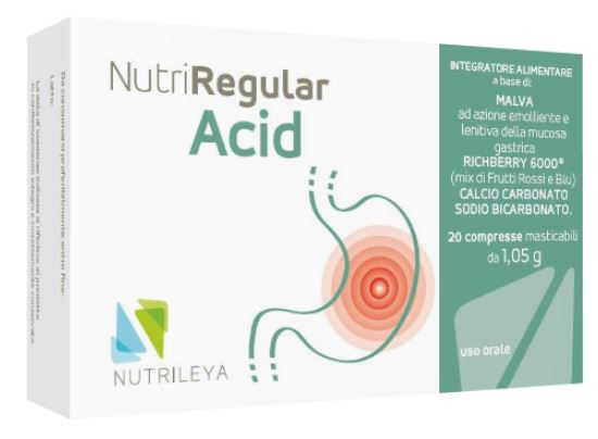 NUTRIREGULAR ACID 20 COMPRESSE MASTICABILI - latuafarmacia.org