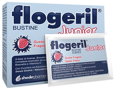 FLOGERIL JUNIOR FRAGOLA 20 BUSTINE - latuafarmacia.org
