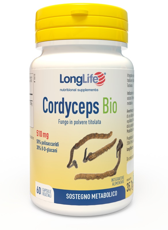 LONGLIFE CORDYCEPS BIO 60 CAPSULE VEGETALI - latuafarmacia.org