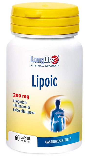 LONGLIFE LIPOIC 300 MG 60 CAPSULE VEGETALI DA 500 MG - latuafarmacia.org