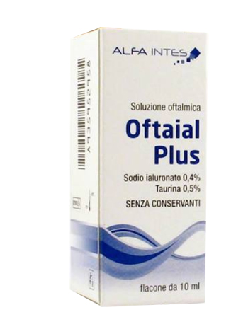 SOLUZIONE OFTALMICA OFTAIAL PLUS ACIDO IALURONICO 0,4% E TAURINA 10ML - latuafarmacia.org