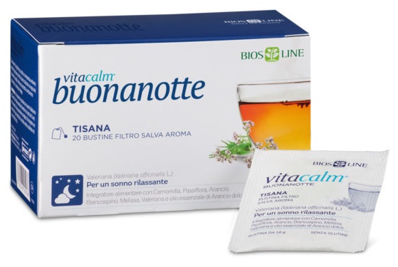 VITACALM BUONANOTTE TISANA 20 BUSTINE - latuafarmacia.org